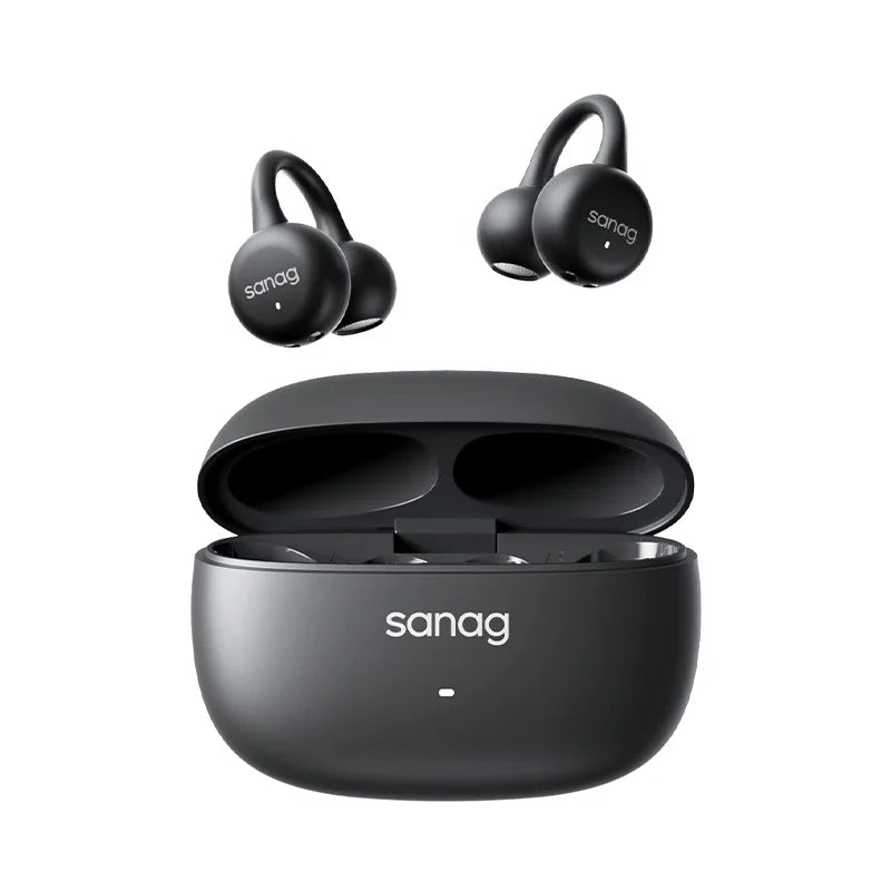 Sanag Z37 AI Ear Clip Open-Ear Bluetooth Headphones