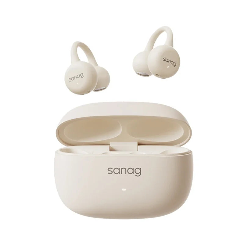 Sanag Z37 AI Ear Clip Open-Ear Bluetooth Headphones